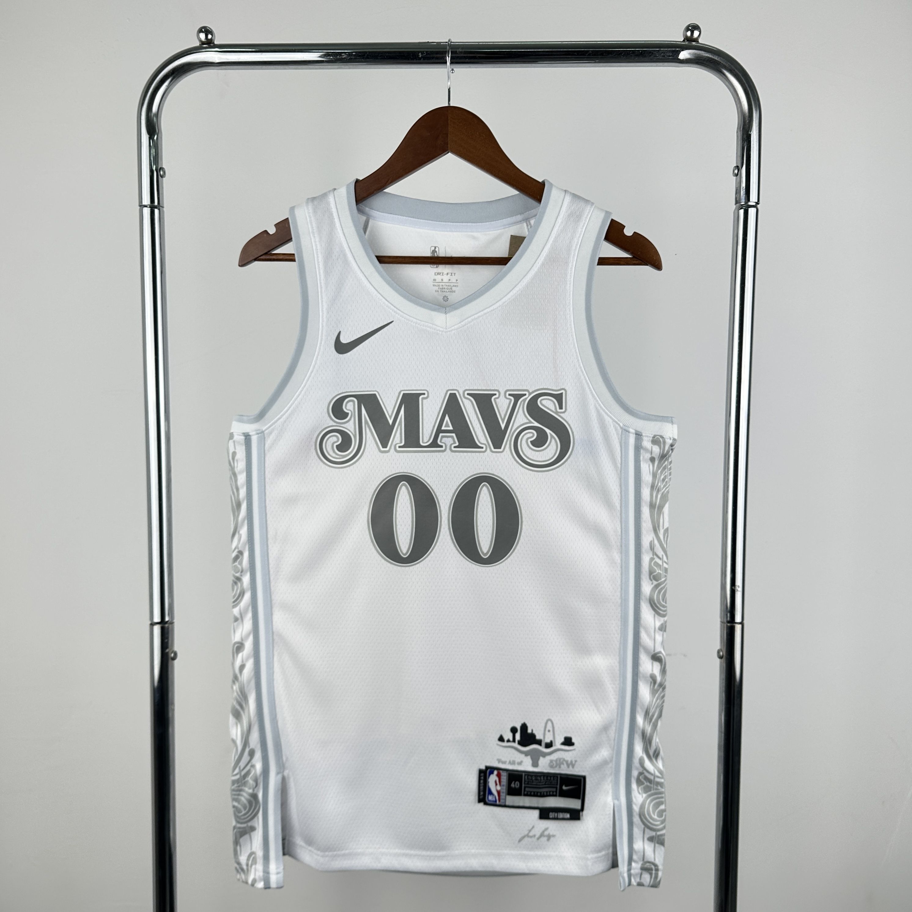Men Dallas Mavericks #00 Christie White City Edition Season Nike 2025 NBA Jersey->dallas mavericks->NBA Jersey